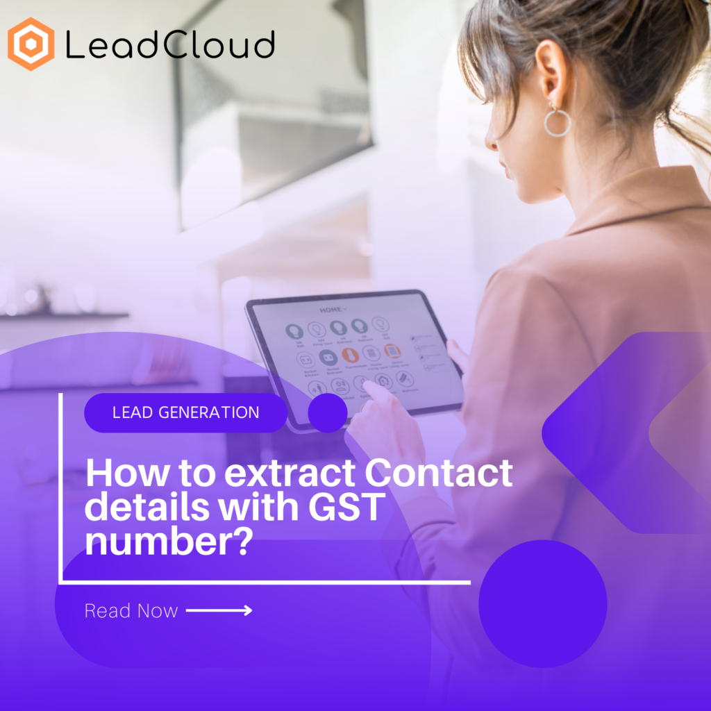 How to extract Contact details with GST number?